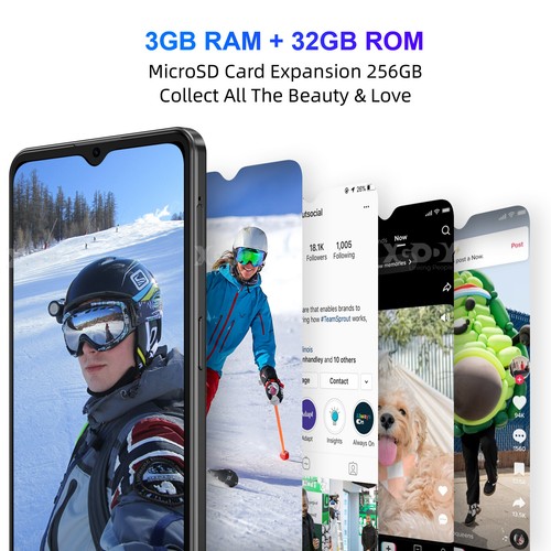 2025 Unlocked Smartphone Android 6.5 In 4G Cell Phone 3GB+32GB 2SIM Quad Core US - Picture 3 of 36
