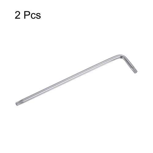 Llave Torx a prueba de manipulaciones T20 en forma de L brazo largo acero al carbono de 4,57" brazo largo 2 piezas - Imagen 3 de 6