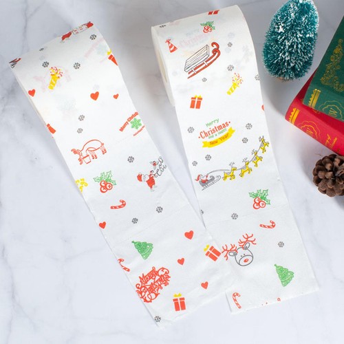 Christmas-themed Decorative Toilet Paper Roll Collection Highly Collectible - Picture 4 of 17