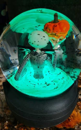 Nightmare Before Christmas Water Globe Jack Pumpkin King  Disney  Dept 56 Burton - Afbeelding 4 van 12