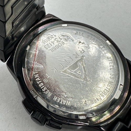 Fossil FS-4123 Arkitekt Black Dial/Band Mens Chronograph Watch, New Battery 7” - Picture 13 of 14