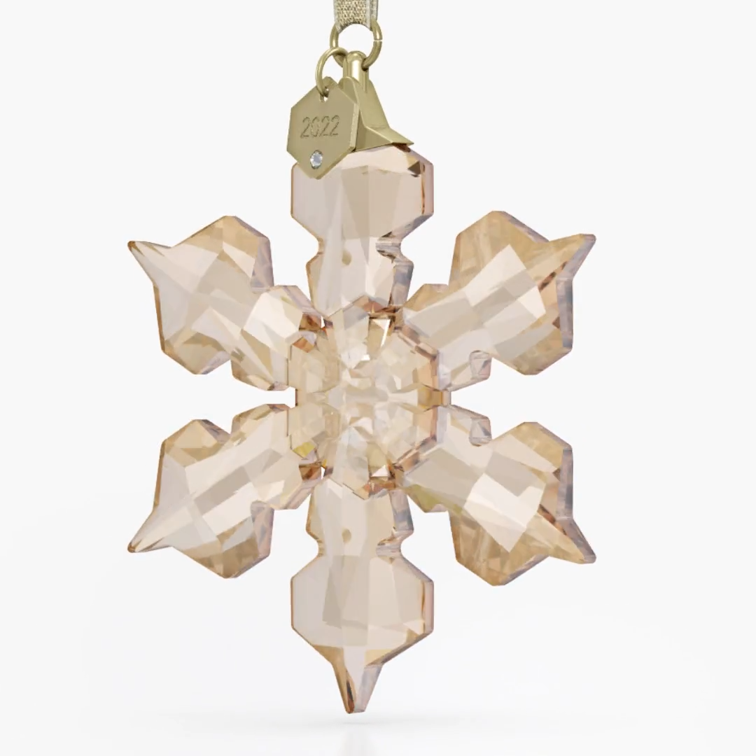 Swarovski 2022 FESTIVE GOLD ANNUAL EDITION LARGE ORNAMENT 5634888