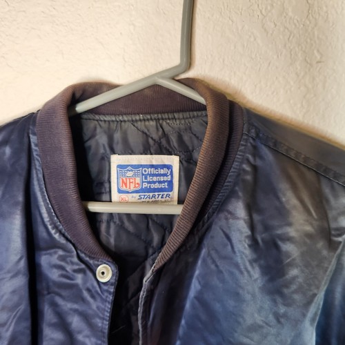 VINTAGE STARTER CHICAGO BEARS SATIN JACKET NFL PROLINE AUTHENTIC SIZE XL - Picture 2 of 7