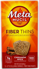 Fiber Thins Cinnamon Spice 3-Boxes of 12 Packets. Each of the 12 Packets Contain
