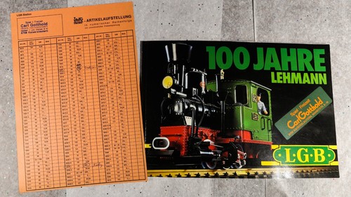 2 •L•G•B• Catálogos de trenes modelo Lehmann 100 AÑOS LEHMANN etiqueta de cubierta alemana rara - Imagen 8 de 24