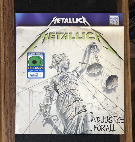 Metallica And Justice For All- DYERS GREEN COLOR Vinyl 2LP New! & RARE HYPE CARD