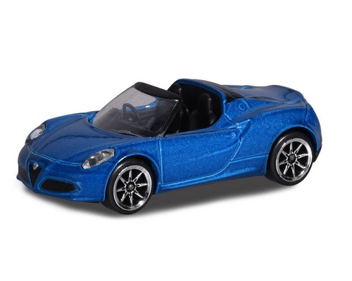 Majorette Alfa Romeo 4C Spider Blue Street Cars 1:64 US IMPORT DUTIES PAID - Picture 1 of 3
