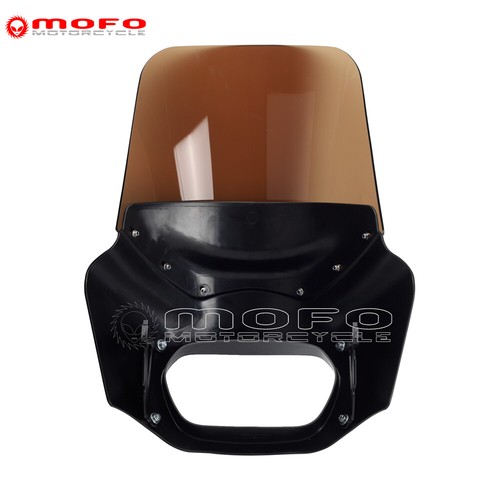 11" 15" Height Windshield w/ Headlight Fairing For Harley Fat Bob FXFB/S 2018-24 - Imagen 9 de 19