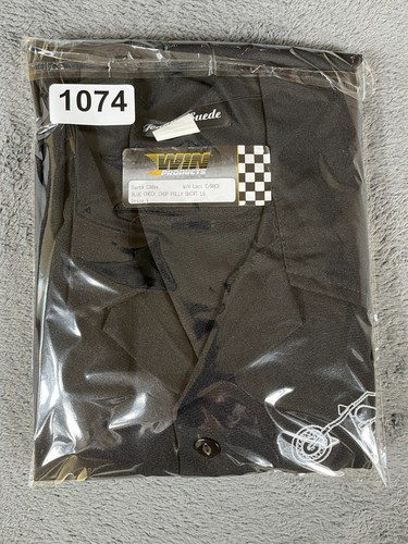 Vintage Men’s Johnny Suede Motorcycle Black Button Up Shirt Made In USA NWT - Picture 8 of 8