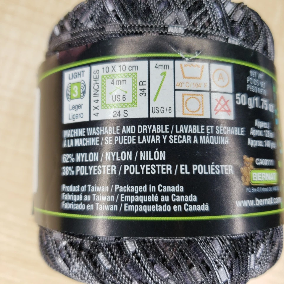 Lote de 4 hilos de escalera de enrejado Bernat Matrix plateados 50 g cada 140 yardas Foto 2 de 4