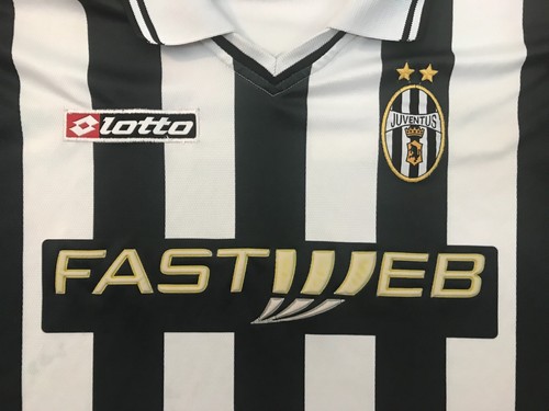 Juventus Home Fußball Trikot Large 2001 - 2002 Retro Soccer Lotto Vintage Jersey - Bild 3 von 16