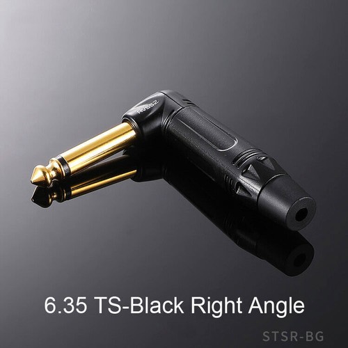 6.35mm 1/4" Jack Plug Stereo TRS TS Straight / Right Angle Jack Plug Connector - Picture 12 of 16