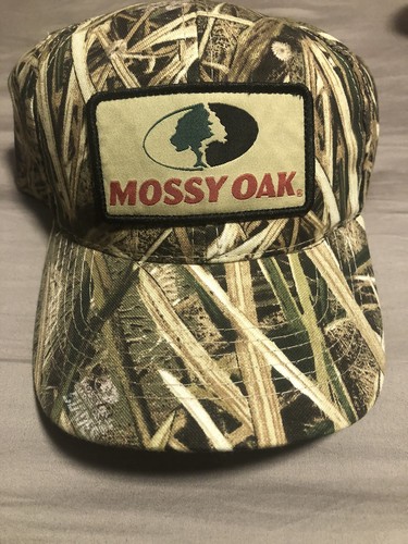 Mossy Oak Shadow Grass Blades Camo Label Patch Logo Trucker Cap NEU! - Bild 1 von 8