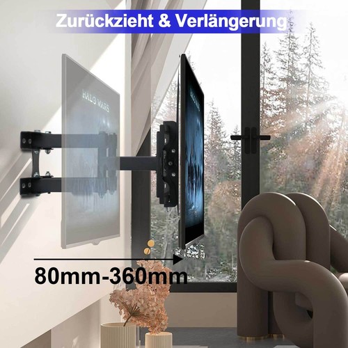 TV Wandhalterung Wandhalter 32-86 Zoll schwenkbar neigbar 40 55 60 65 70 75 Zoll - Bild 5 von 24