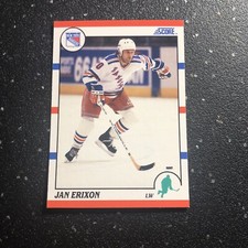 Jan Erixon 1990 Score Hockey #272 NHL New York Rangers Left Wing