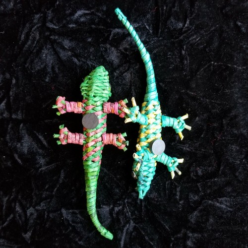 3D Paper Lizard Refrigerator Magnets Set of 2 - Bild 3 von 6