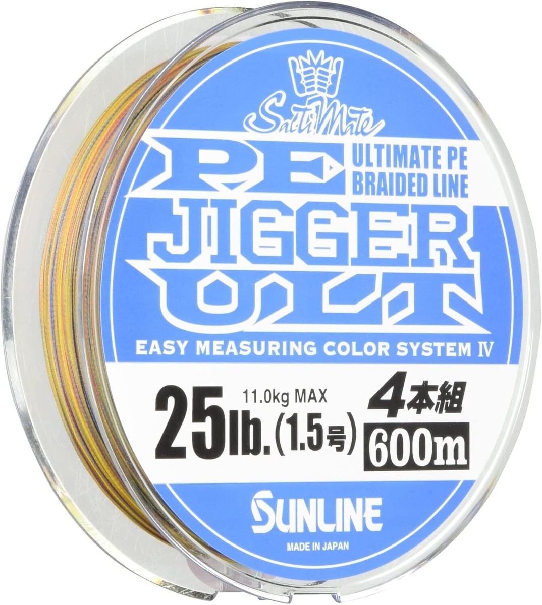 PE JIGGER 8HG 2.5号 600m SUNLINE Saltimate PE Jigger ULT X8 600m 35lb #2.0 Braided