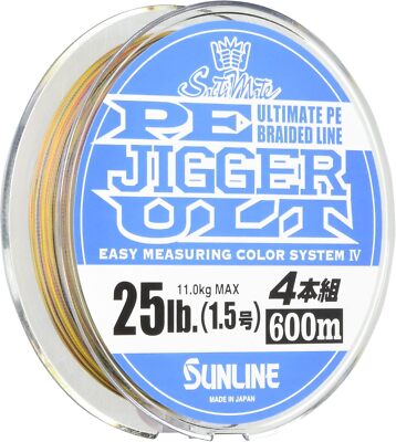 SUNLINE PE JIGGER ULT 3号600m SUNLINE PE Jigger ULT X4 600m #1.5 25lb PE Braid Line New | eBay