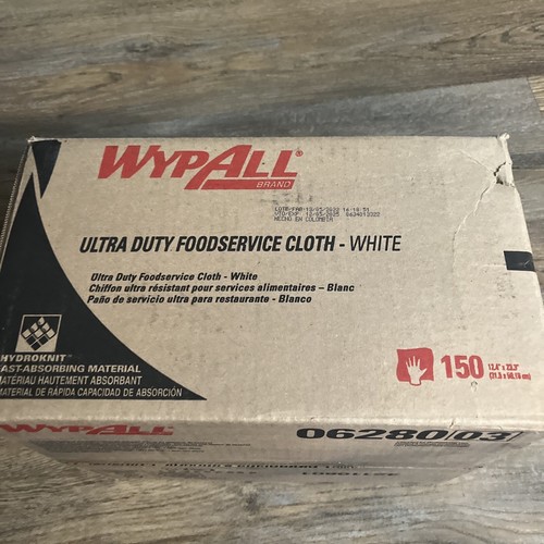 Wypall Critical Clean Ultra Duty Foodservice Cloths Anti-Microbial 0628003 150Ct - Picture 2 of 4