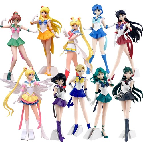 Modellino anime Sailor Moon 23 cm Sailor Mars Mercury Giove Venere Saturno - Foto 14 di 36