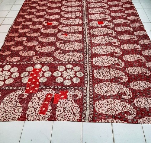 Kantha Rembourré Vintage Duvets Ralli Gudri Indien Handmade Couverture NKQ1014 - Photo 11 sur 11