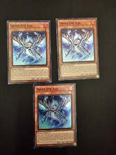 3X YuGiOh! TCG Snake-Eye Ash AGOV-EN007 Super Rare NM 1st Ed