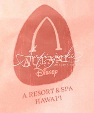 Disney Parks Hawaii Aulani Resort Reusable Orange Tote Grocery Bag 12x16x9.5 New
