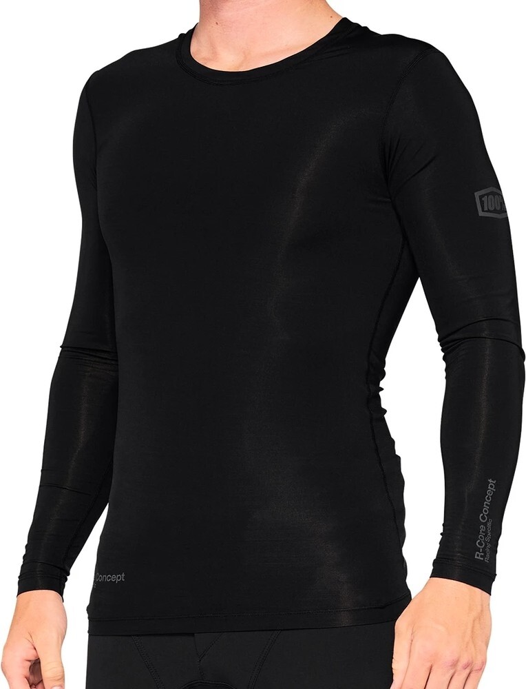 100% Трикотаж Radsport Zubehör Herren Radtrikot R-Core Concept с длинным рукавом Черный 9