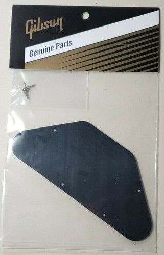 GIBSON SG Control Plate Cover Black Smooth Genuine New Dimensions 6 7/16 X 2 3/4 - Picture 1 of 6