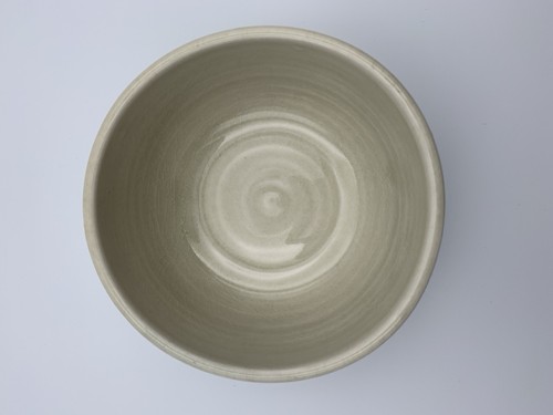 Celadon Crackle Glaze Fish Mark Studio Pottery Display Bowl 5.25" Signed - Picture 3 of 7