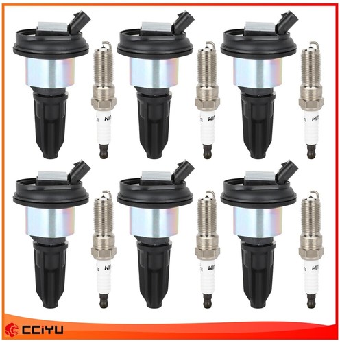 6 Ignition Coil & Spark Plug For 2003-2008 Isuzu Ascender 4.2L L6 - Picture 1 of 13
