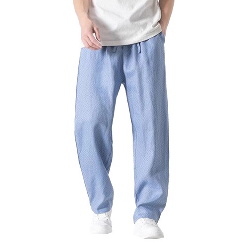 Pantalones rectos ultrafinos transpirables diarios con cordón fitness para hombre - Imagen 14 de 32