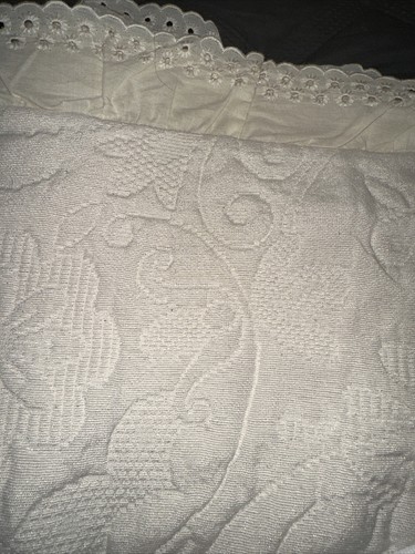Antonio Salgado Portugal Luxury Bedding Queen Cotton Jacquard Coverlet - Picture 3 of 6