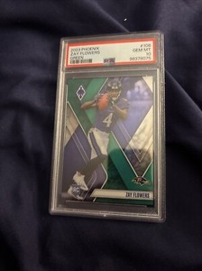 2023 Panini Phoenix - Rookies Green Seismic #108 Zay Flowers /25 (RC)