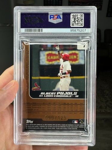 2006 Topps Co-Signers Changing Faces Silver Bronze /125 Albert Pujols PSA 8.5 - Picture 2 of 2