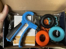 Hand Grip Strengthener Finger Exerciser Therapy Forearm Trainer 6-in-1 Workout