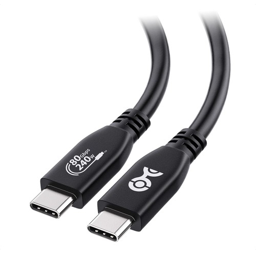 NEW Cable Matters USB4 USB-IF Certified 80Gbps 3.9ft 1.2m 8K 240W PD Black Cable - 第 1/7 張圖片