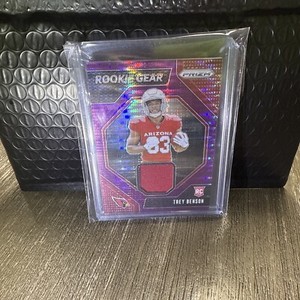 2024 Panini Prizm - Rookie Gear Purple Pulsar Prizm #RG-29 Trey Benson (MEM, RC)