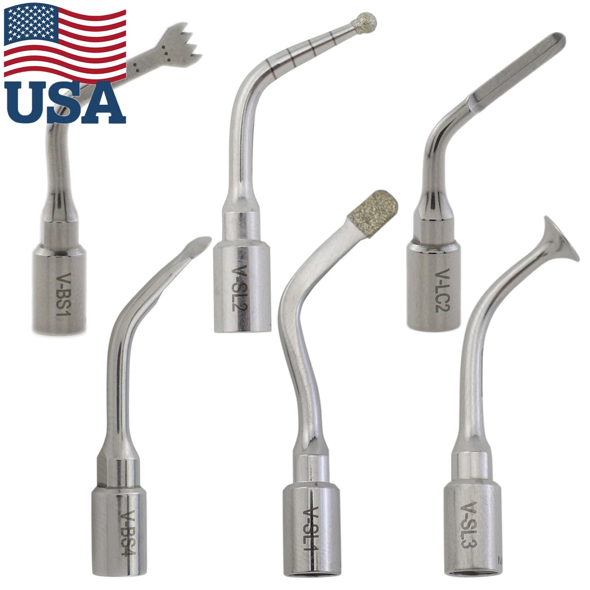 ブータン Dental Ultrasonic Scaler Tips Flat #10P Fit Acteon Satelec
