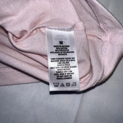 AEROPOSTALE Damen-T-Shirt rosa Blumen klassische Passform Kurzarm Rundhalsausschnitt Größe M - Bild 6 von 9