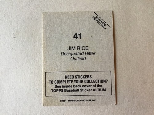 JIME RICE Oddball Insert & Regular issue RED SOX Baseball YOU CHOOSE - Bild 111 von 193