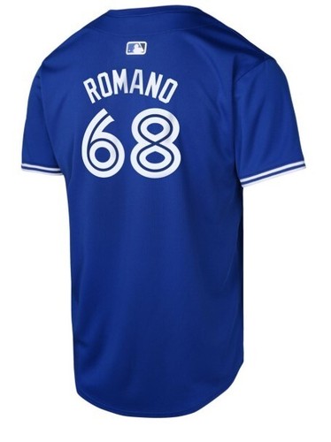 Youth Toronto Blue Jays Jordan Romano Royal Blue Alternate Limited Jersey MLB - Picture 3 of 3