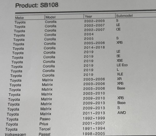 KYB Various Shock Bellows W/ Bump Stop SB108 *XVIII-43* - Bild 12 von 12