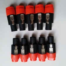 10Pcs Speakon compatible 4 pin Conductor NL4FC Speaker Cable End Connector M774
