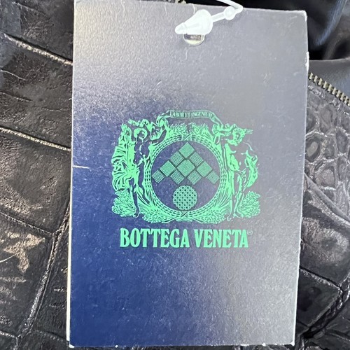 Neu mit Etikett Bottega Veneta S IT 38 US 2 schwarz Btonze Metallic Leder Bleistiftrock hoch - Bild 10 von 13