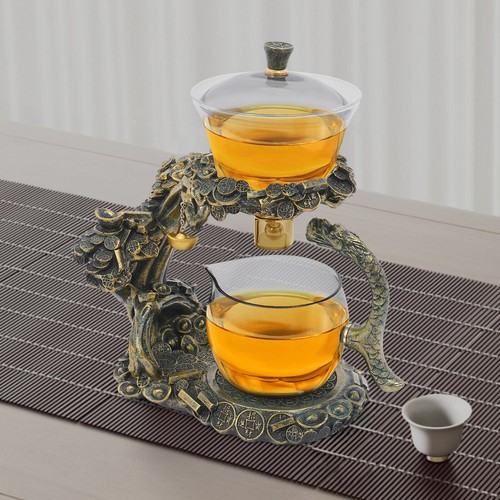 Tea Service Set for Tea Table Decor, Semi-Automatic Glass Teapot Suit - Picture 10 of 15