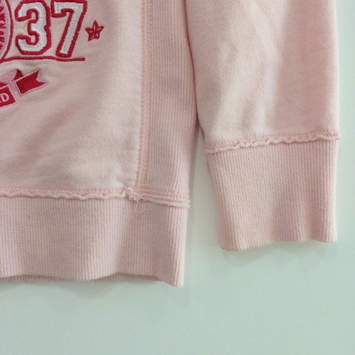 Disney Kids Princess Jacket FrTerry Zip Hood Est.1937 Crown Size XS Lt. Pink EUC - Picture 9 of 9
