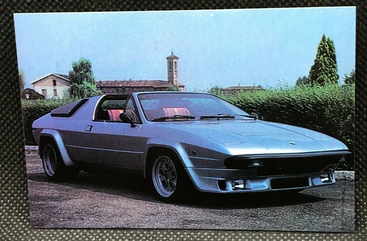 Lamborghini Urraco P300 Super Car Card Japanese Very Rare Lamborghini Urraco P300 Super Car Card Japanese Very Rare