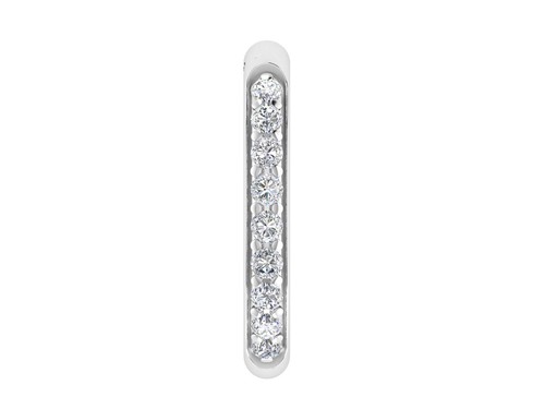 Runder Creolen Nasenring 0,05ct echter Diamant 14K Gelbgold durchbohrt Nasenring - Bild 23 von 24