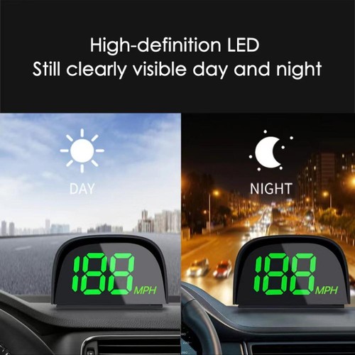 1pc Universal HUD GPS Head Up Display Speedometer Odometer Car Digital Speed MPH - Picture 8 of 8